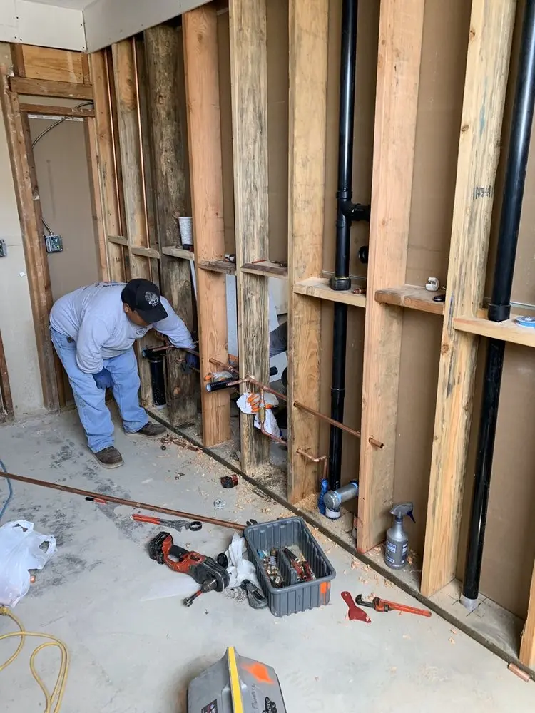 Commercial rough-in plumbing for Gas Line Repair in Charlotteburg